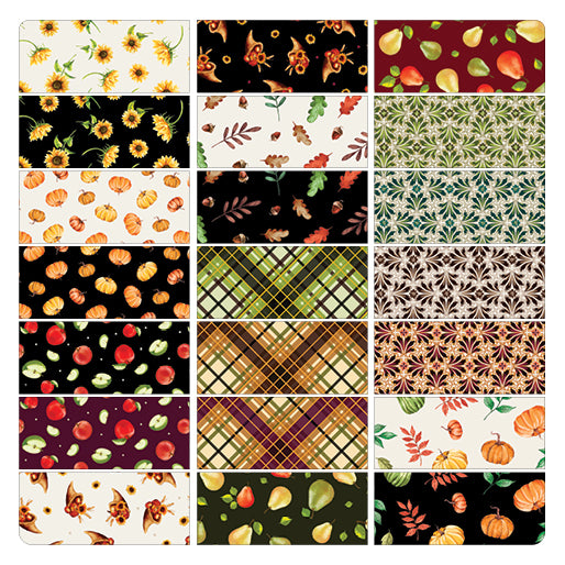Harvest Beginnings 10" Layer Cake Basic Kanvas Studio Benartex HVB10PK