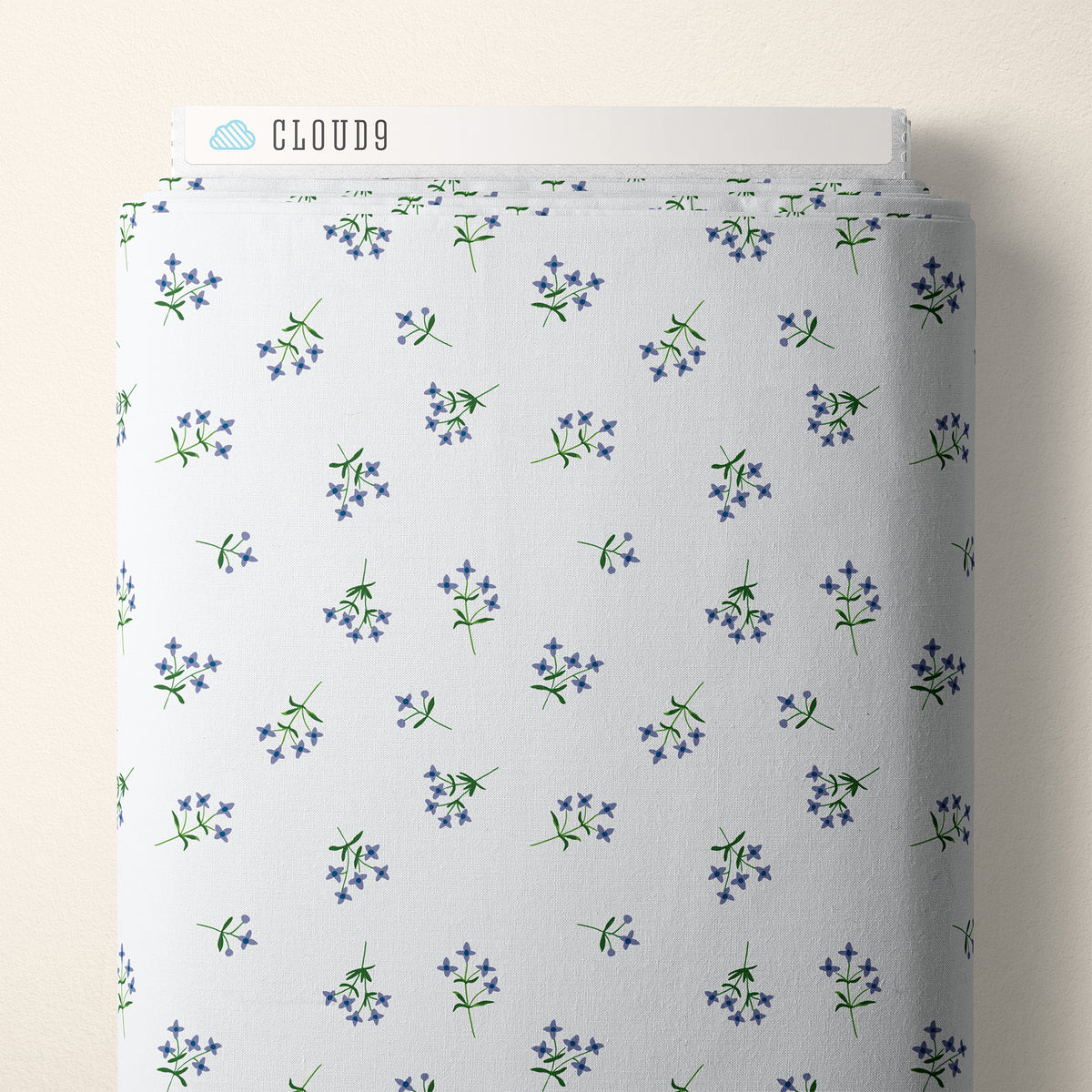 Heath and Hedgerow Field Gentian Blue Cloud9 228388 Half Yard