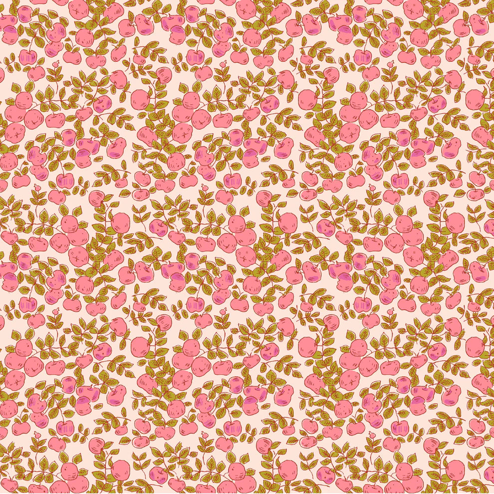 Heather Ross Favorites 53849D-1 Apples Blush Heather Ross Windham Half Yard