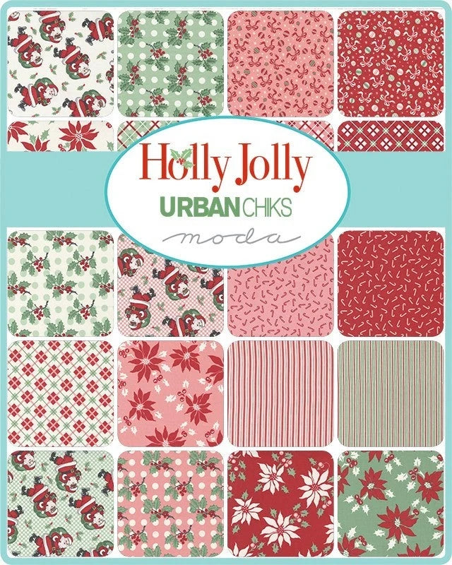 Holly Jolly Black Santa 36" Stocking Panel 31187 21 Urban Chiks Moda
