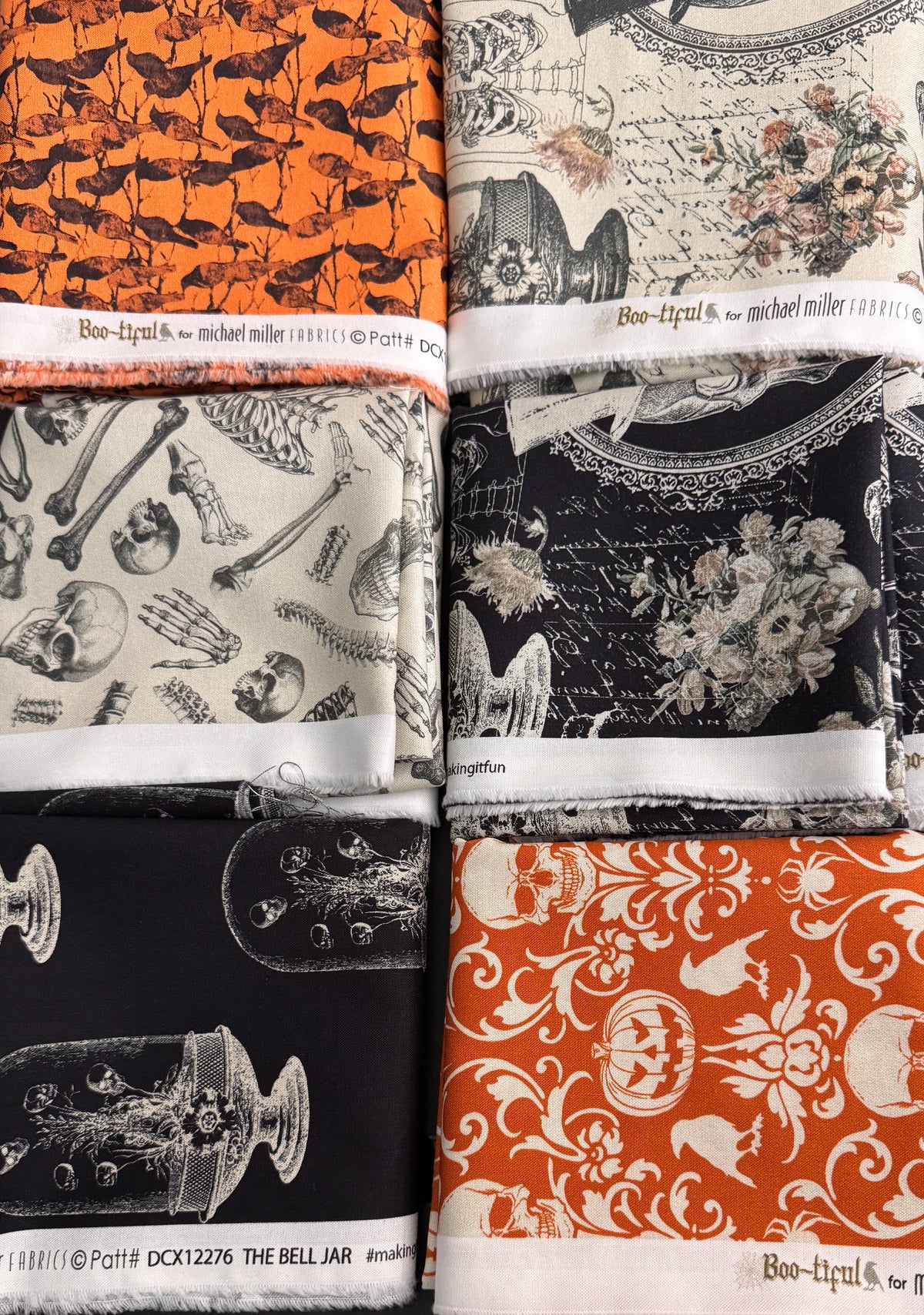 Boo-tiful 6yd bundle  Michael Miller bundle 78Y
