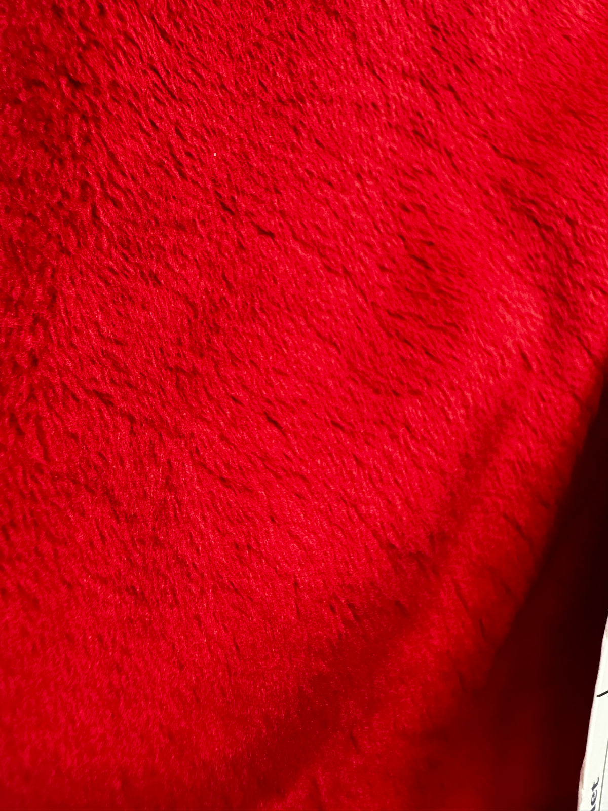 Minky Red 3yd x 60" Solid Cuddle