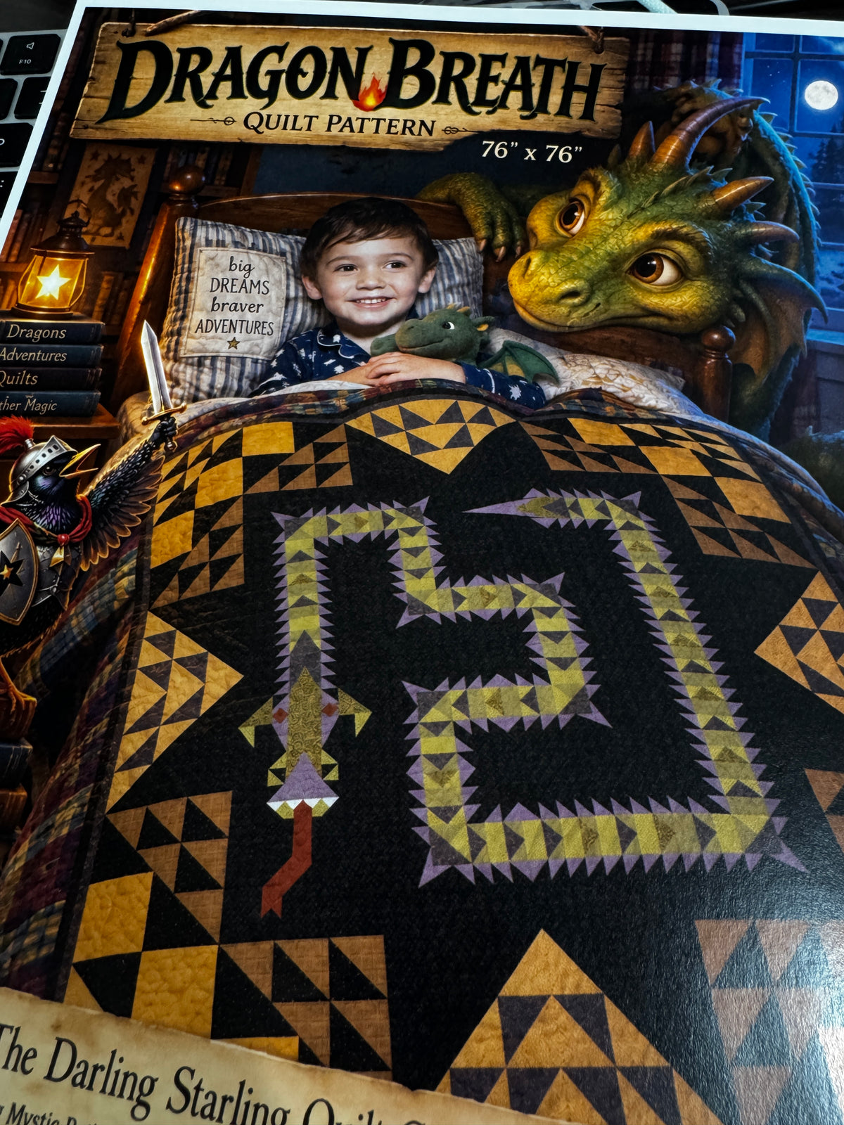 Dragon Breath Quilt Pattern 76" x 76"