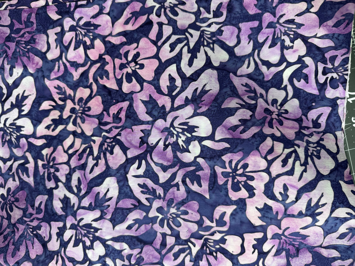 Bakyard Bird Batik Bundle Purple Riley Blake 4 Halfs