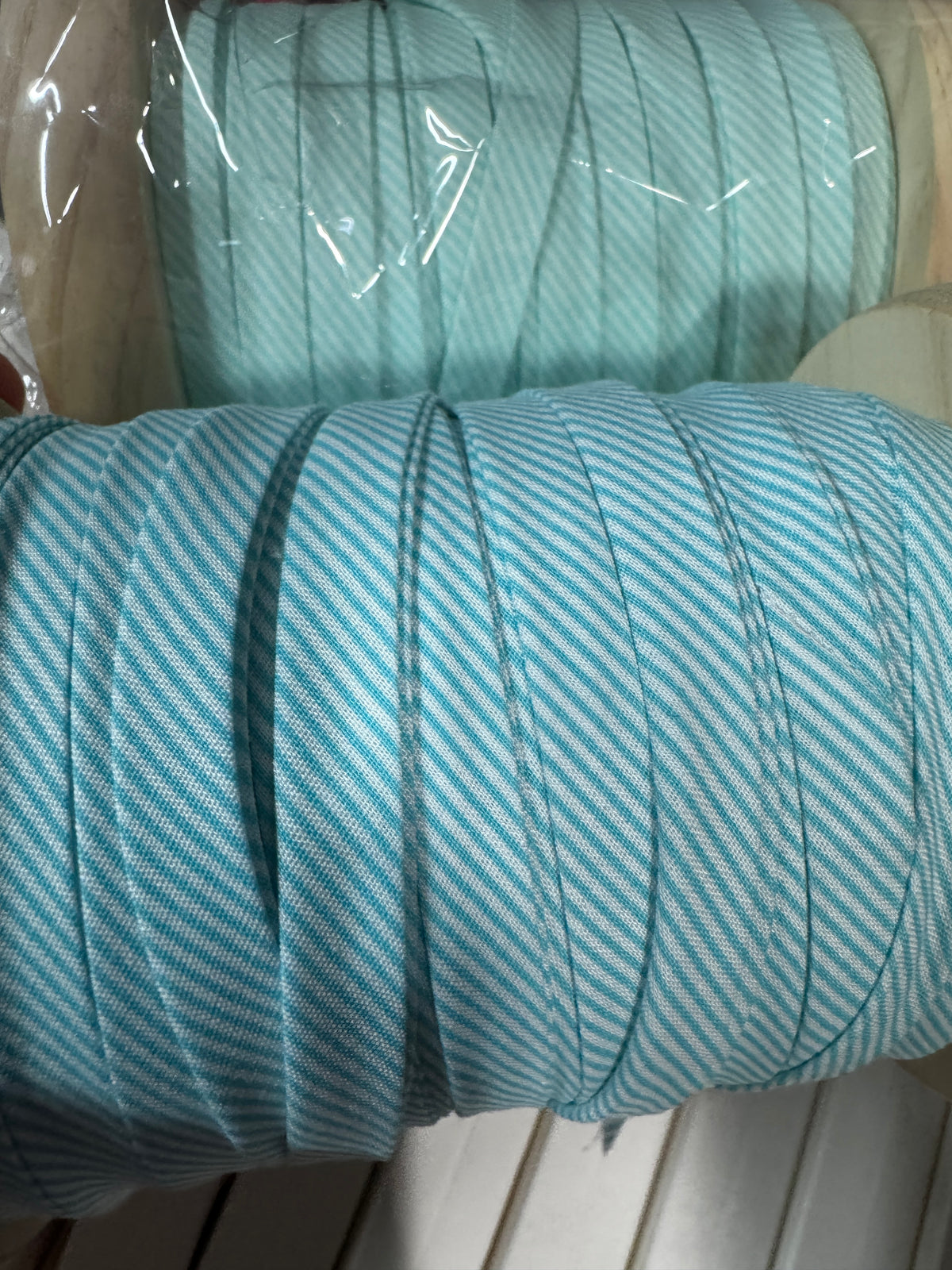 Petit Pan 40m BiasTape Rigato azur 520-024-431