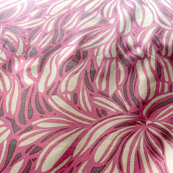 Day Dreaming Leaves Coral Pink Leutenegger LEU-L01602/2 By the Half Yard