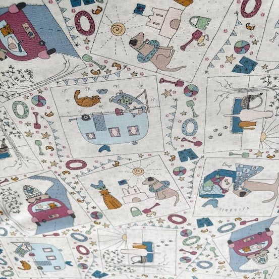 Summer Holiday Beach Beige Lynette Anderson RJR Fabrics RJR 3201-1 By the Half Yard