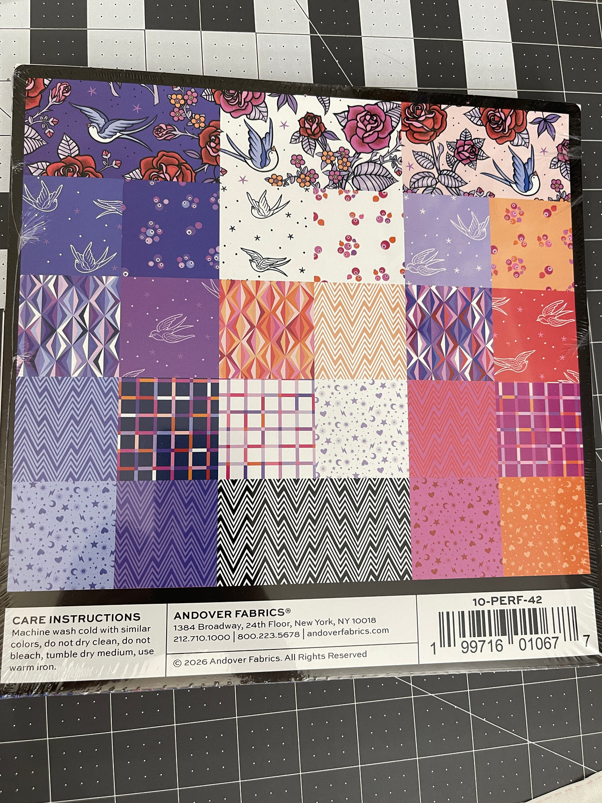 Perfect Day 10" Squares by Libs Elliott for Andover Fabrics 10-PERF-42. Layer Cake