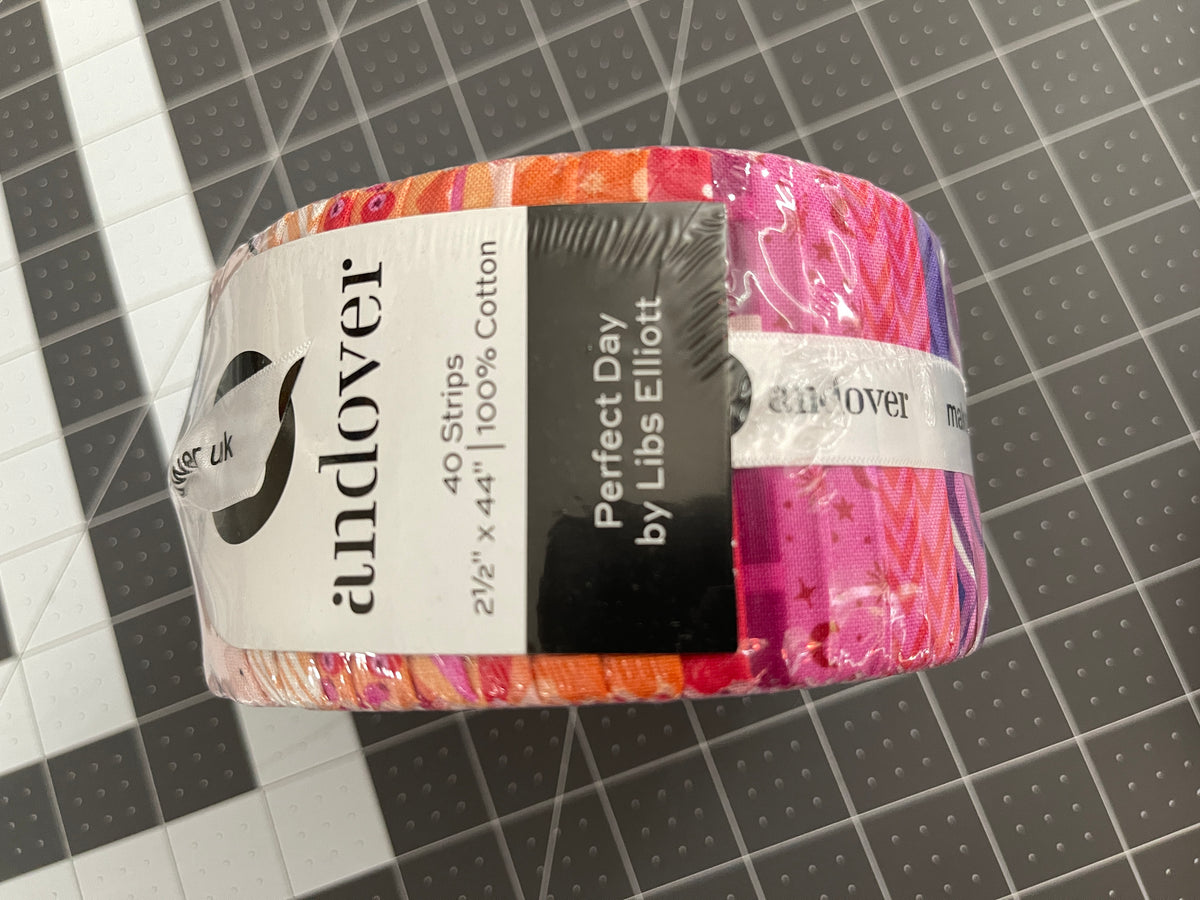 Perfect Day 2.5" Strip Roll by Libs Elliott for Andover Fabrics 2S-PERF-40. Jelly Roll