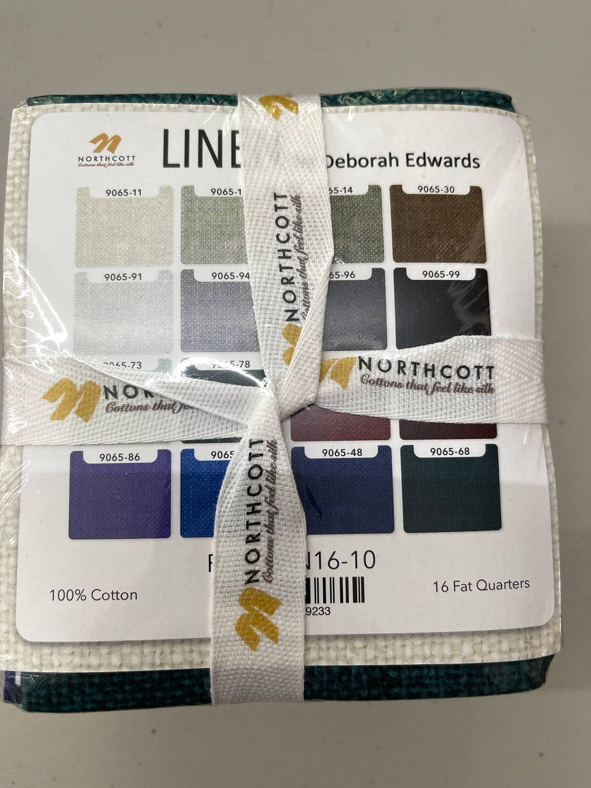 Linen "Look" 16 Fat Quarter Bundle Northcott Deborah Edwards FQLINEN16-10