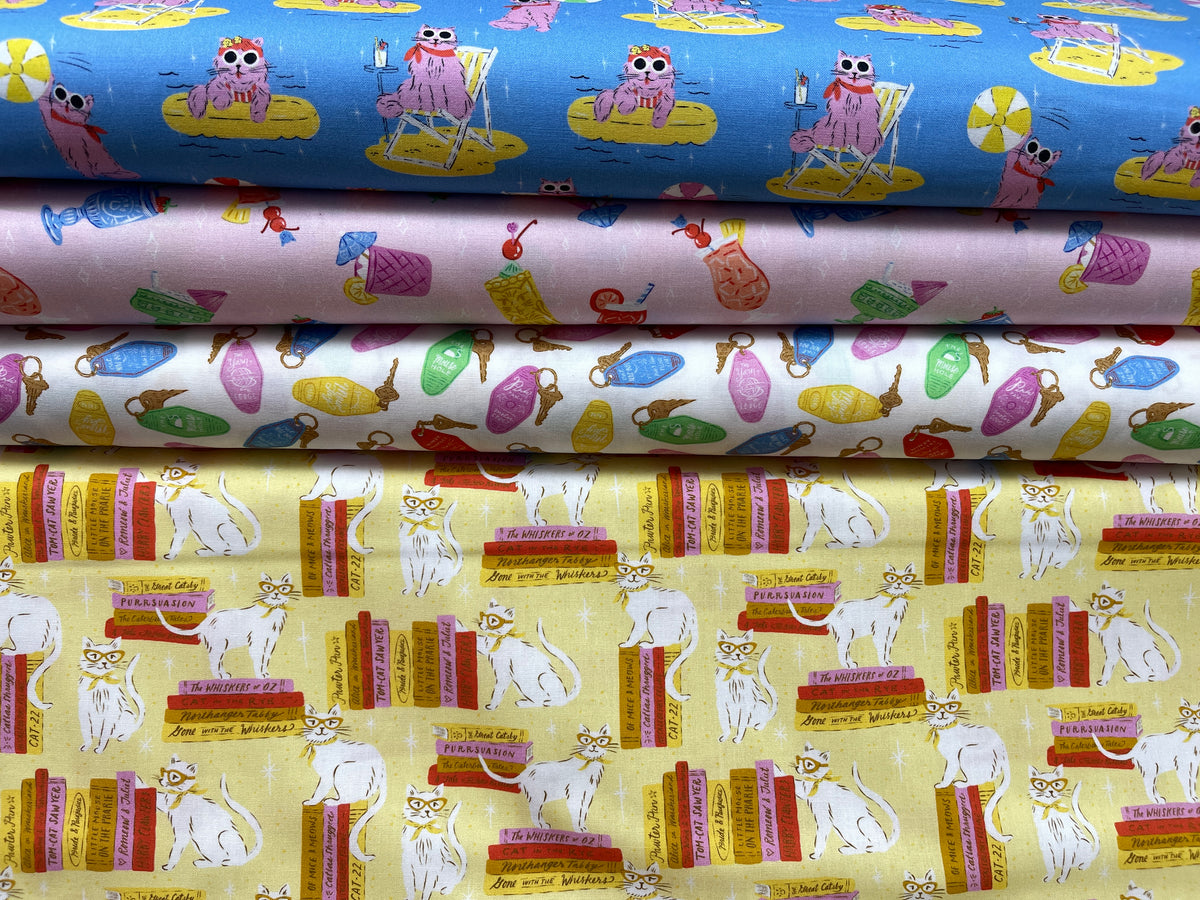 Poolside Purrfection 4 Half Yard Bundle Cloud9 Fabrics