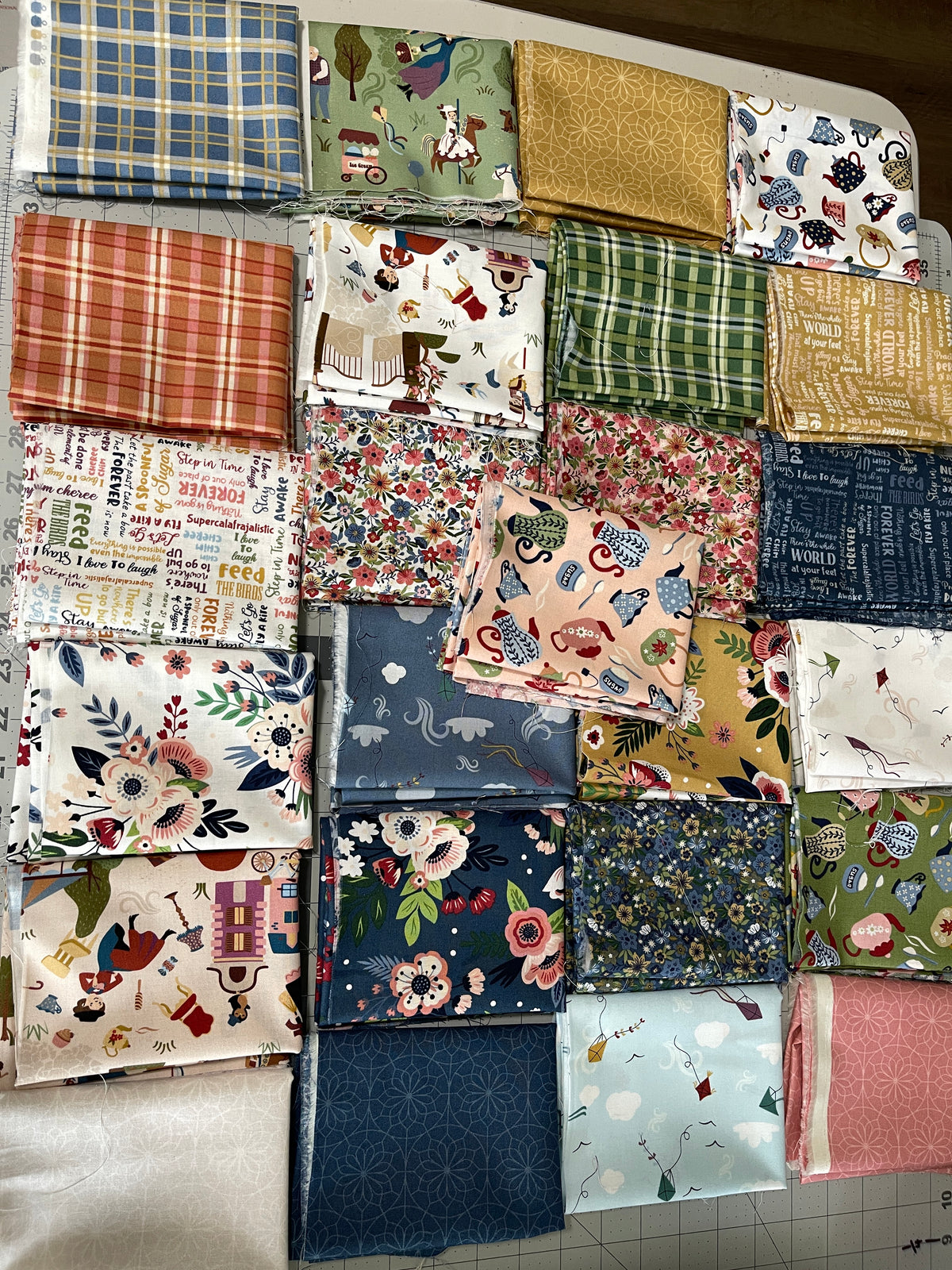 25 Fat Quarters Bundle Mary Poppins Spoon Full of Sugar Riley Blake 82Q