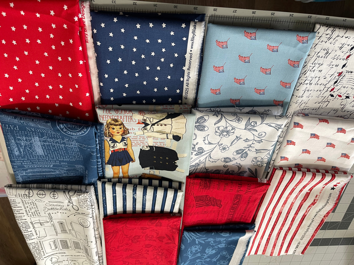 14 Half Yard Bundle - Sew America J. W. Frisch By Riley Blake 90H