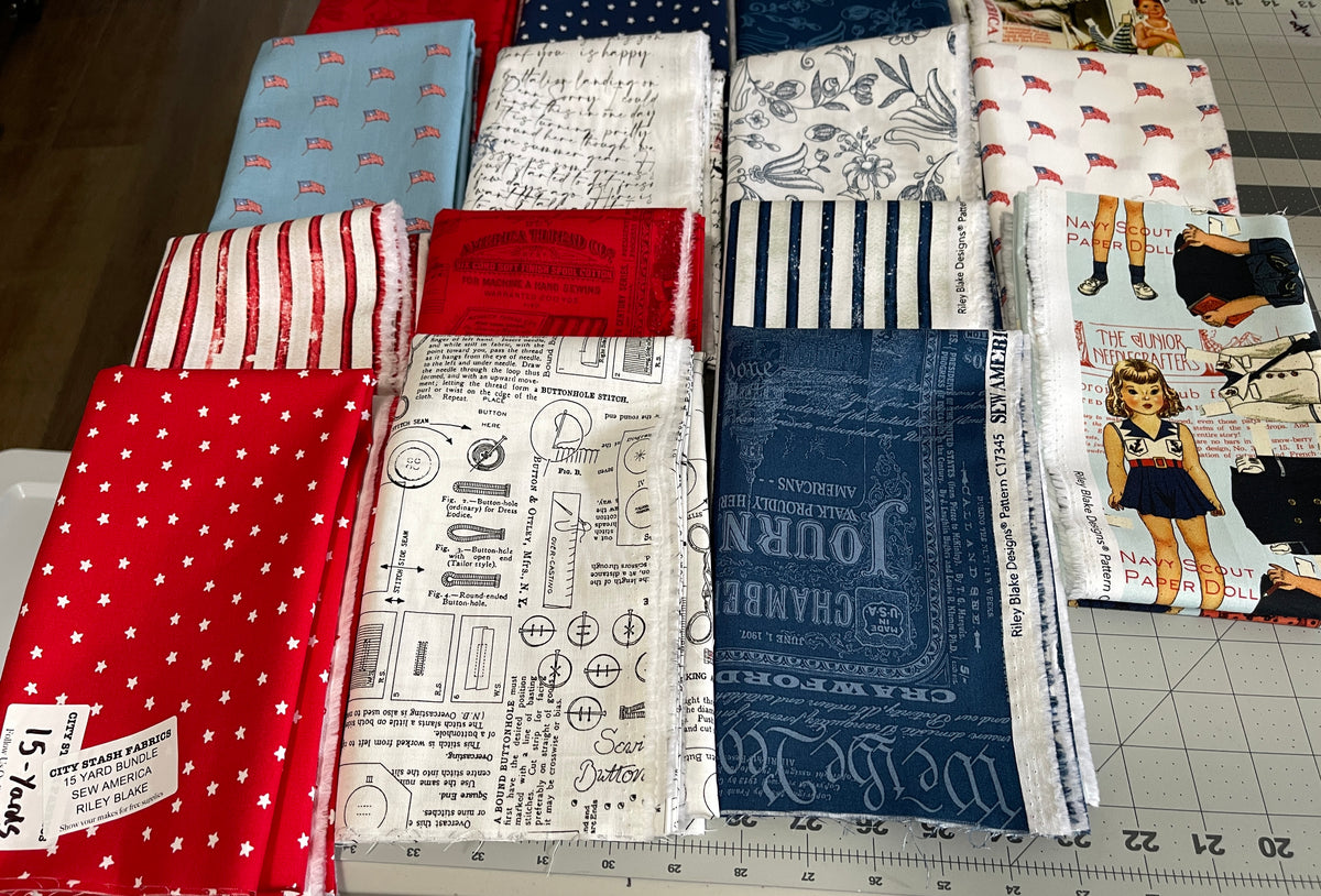 15 Yard Bundle - Sew America J. W. Frisch By Riley Blake 90Y