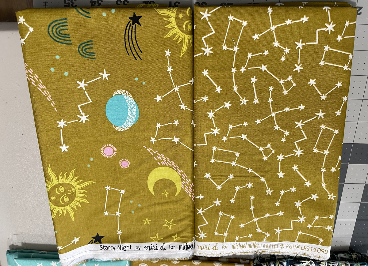 5 Yard Bundle - Starry Night (Glow In The Dark) Michael Miller 92Y
