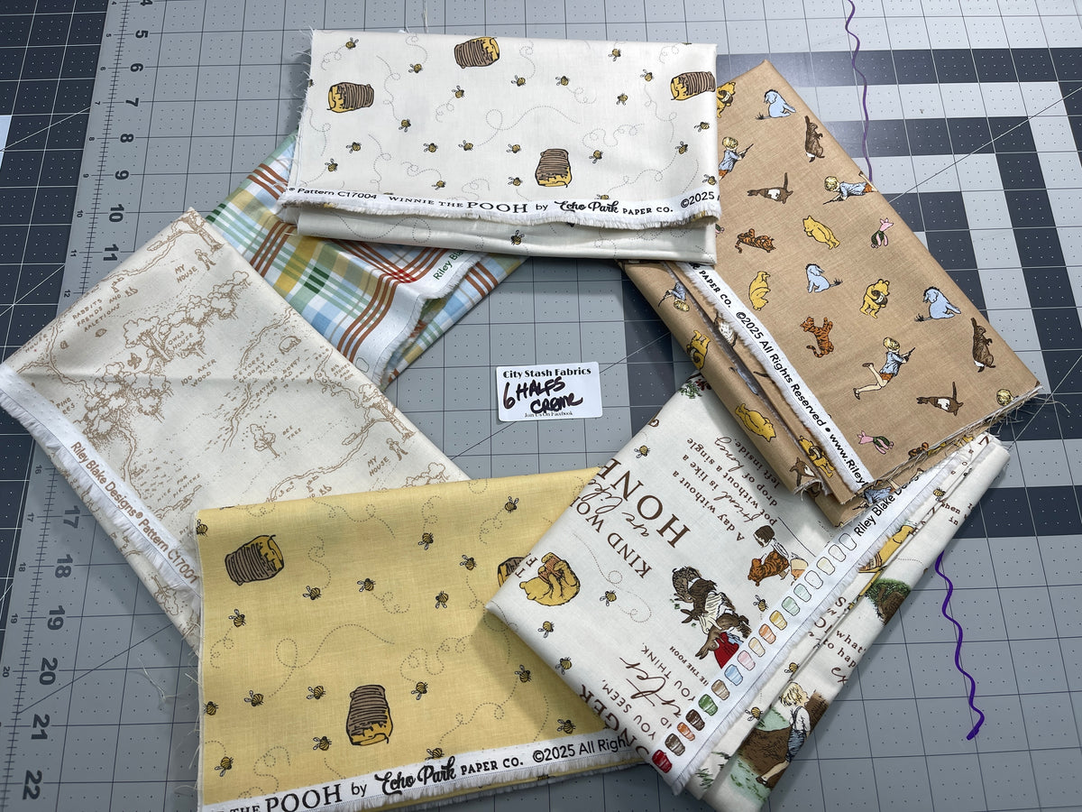 6 Half Yard Bundle Winnie the Pooh Collection Riley Blake 116H
