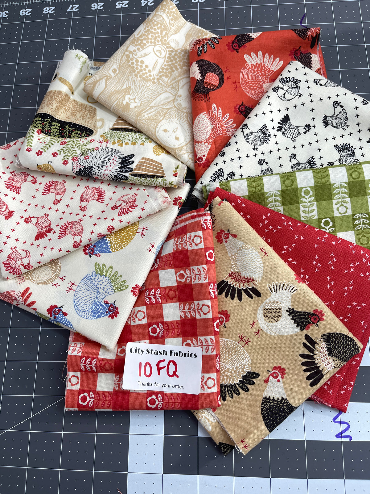 10 Fat Quarter Bundle The Henhouse Moda 122Q