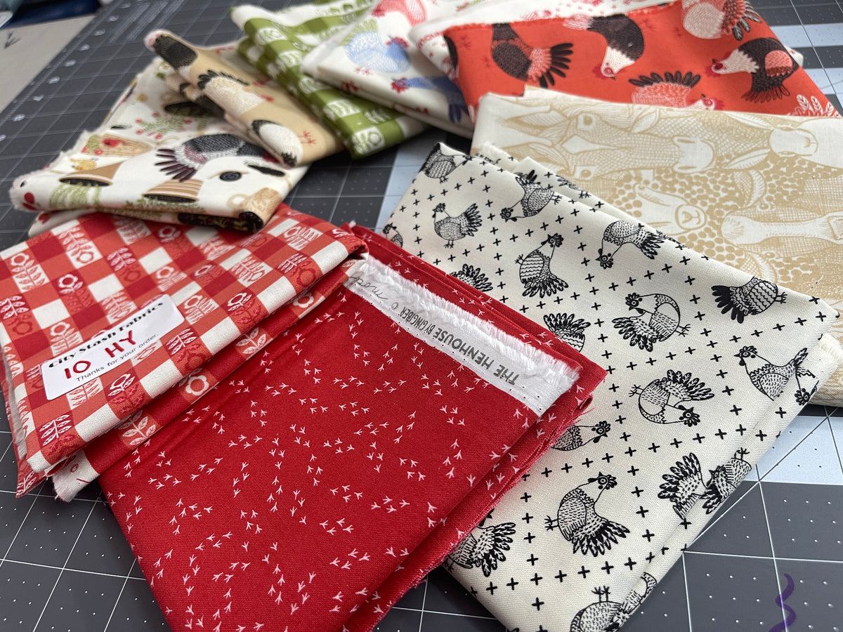 10 Half Yard Bundle The Henhouse Moda 122H