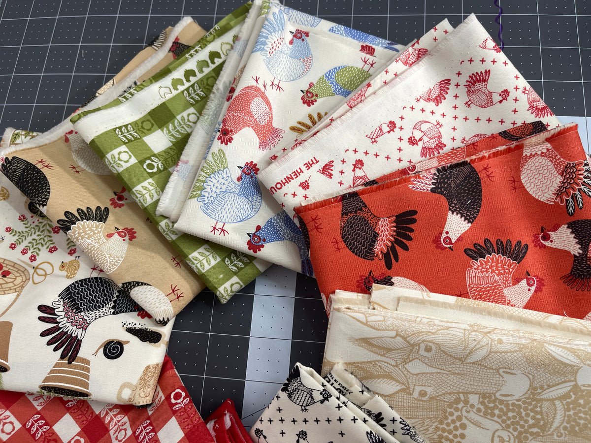 10 Half Yard Bundle The Henhouse Moda 122H