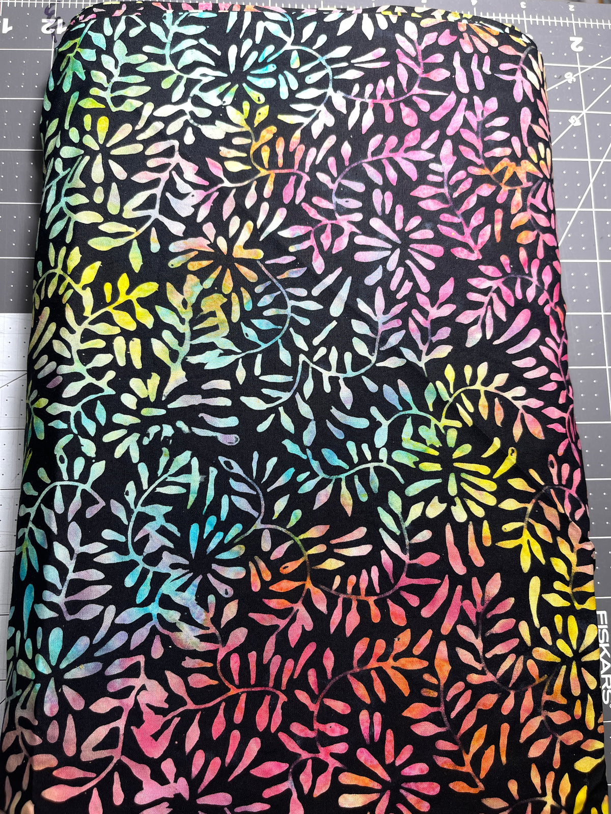 Batik Rainbow Clover Petal Feldman Fabric 8 Yard Bolt