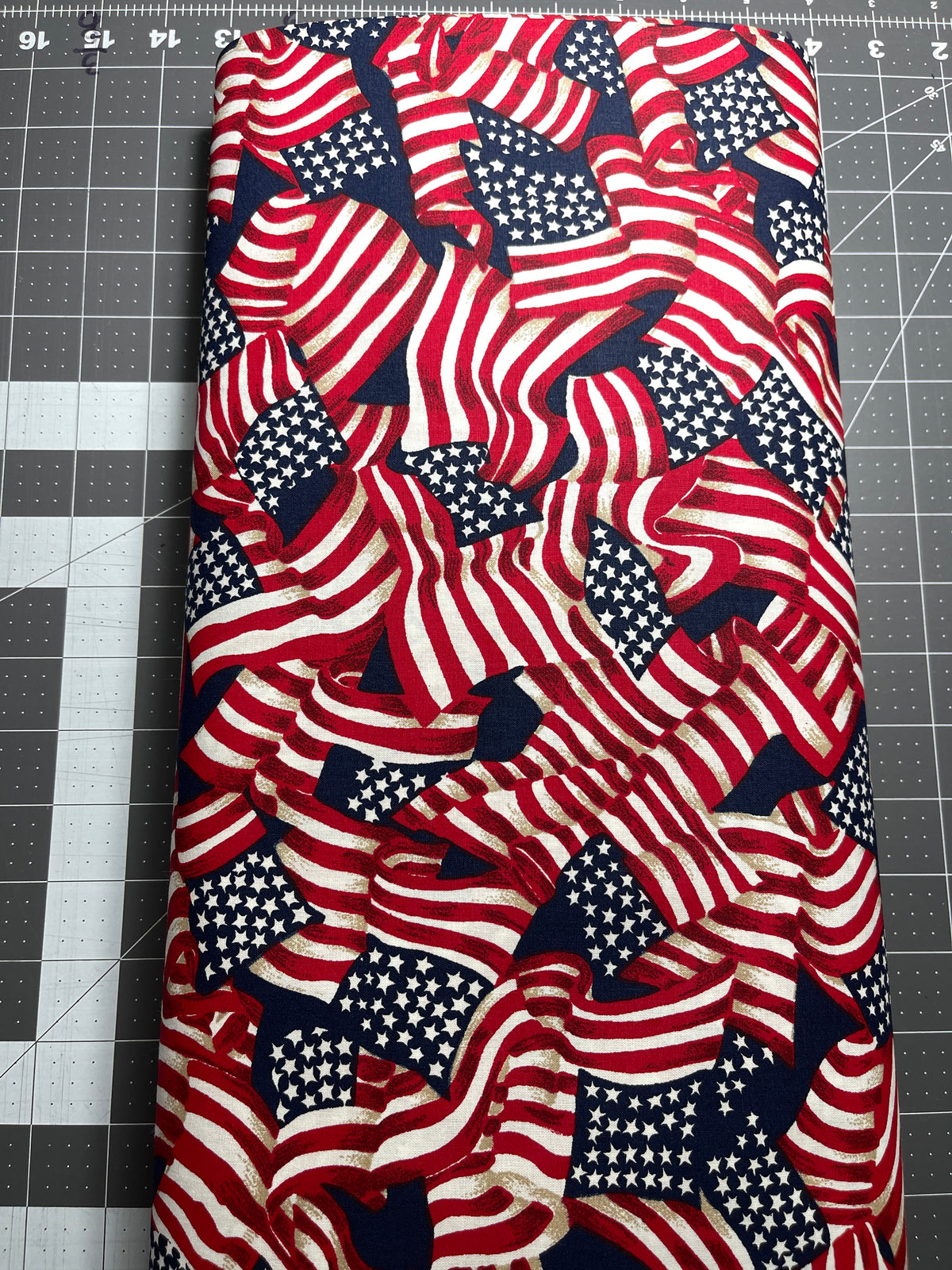 Patriotic America Flag 100% Cotton Made In USA 15 Yard Bolt