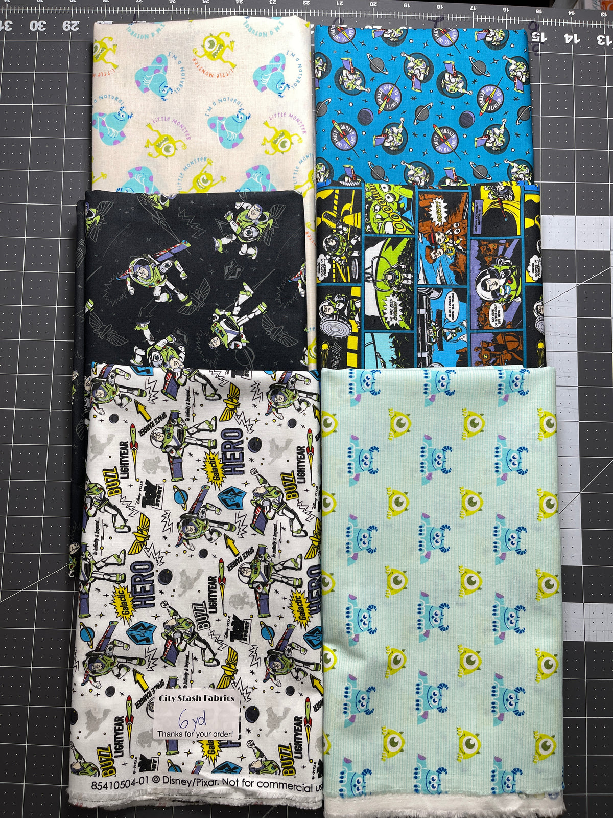 6 Yard Toy Story Bundel Camelot Fabrics 133Y