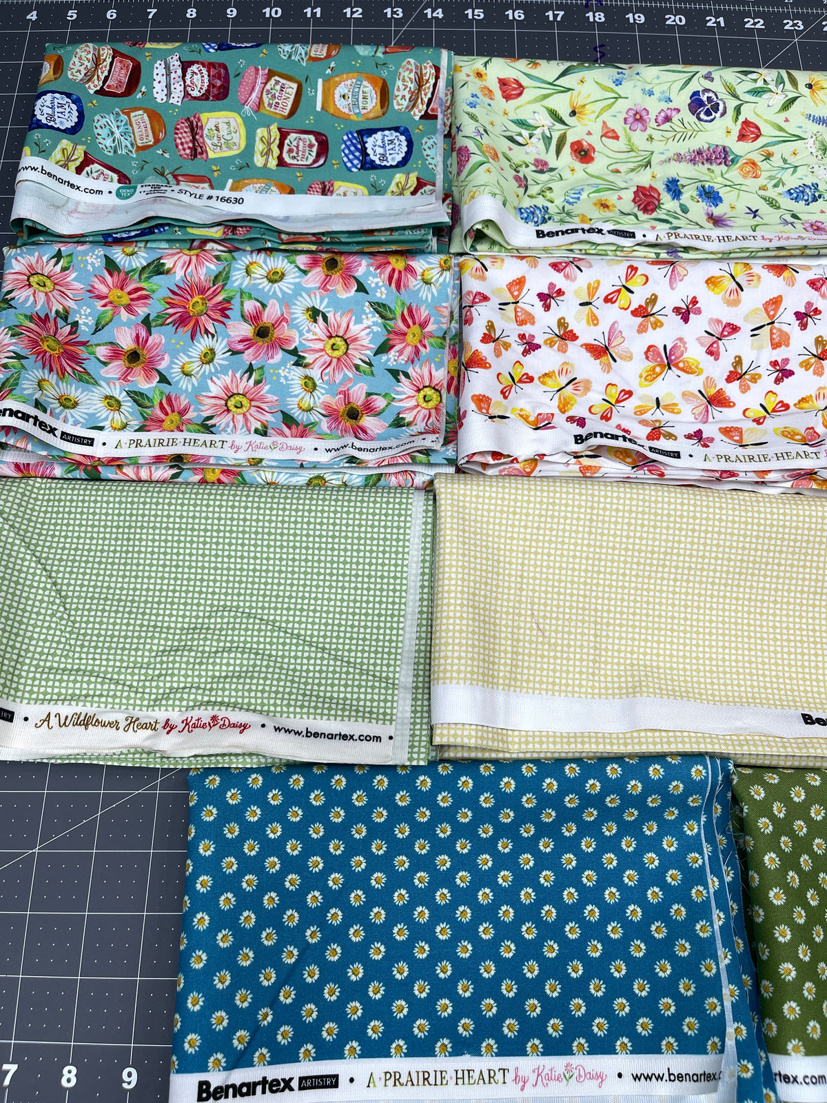 11 Half Yard Bundle - Prairie Heart Katie Daisy for Benartex