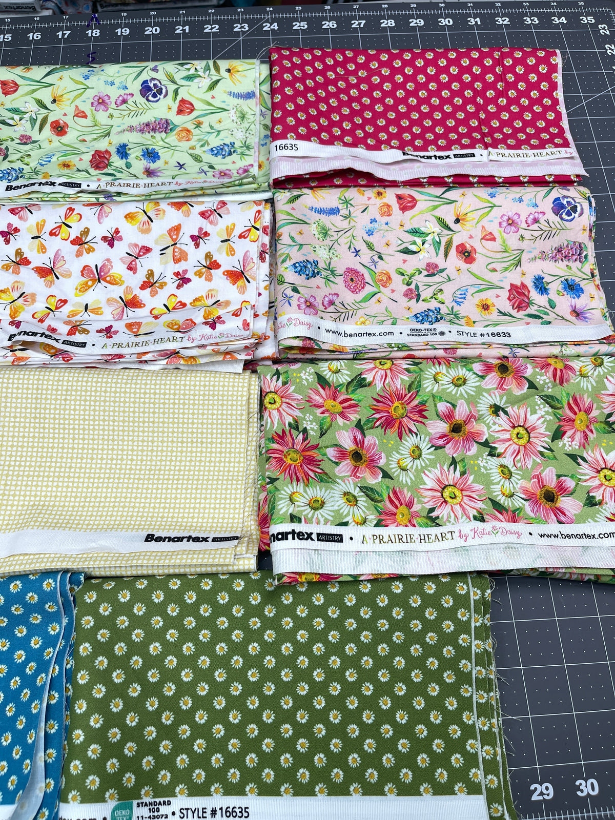 11 Half Yard Bundle - Prairie Heart Katie Daisy for Benartex