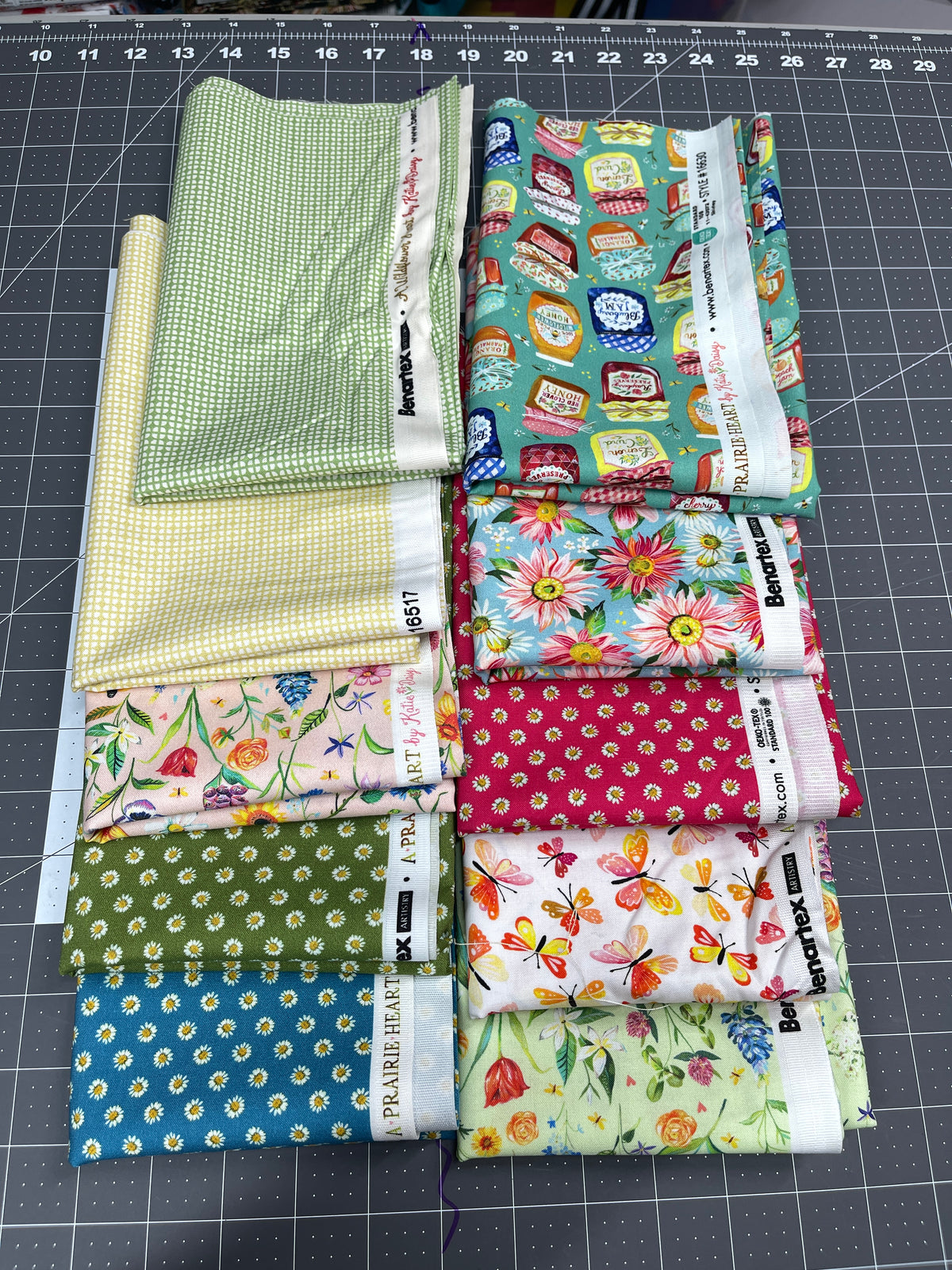 10 Half Yard Bundle - Prairie Heart Katie Daisy for Benartex
