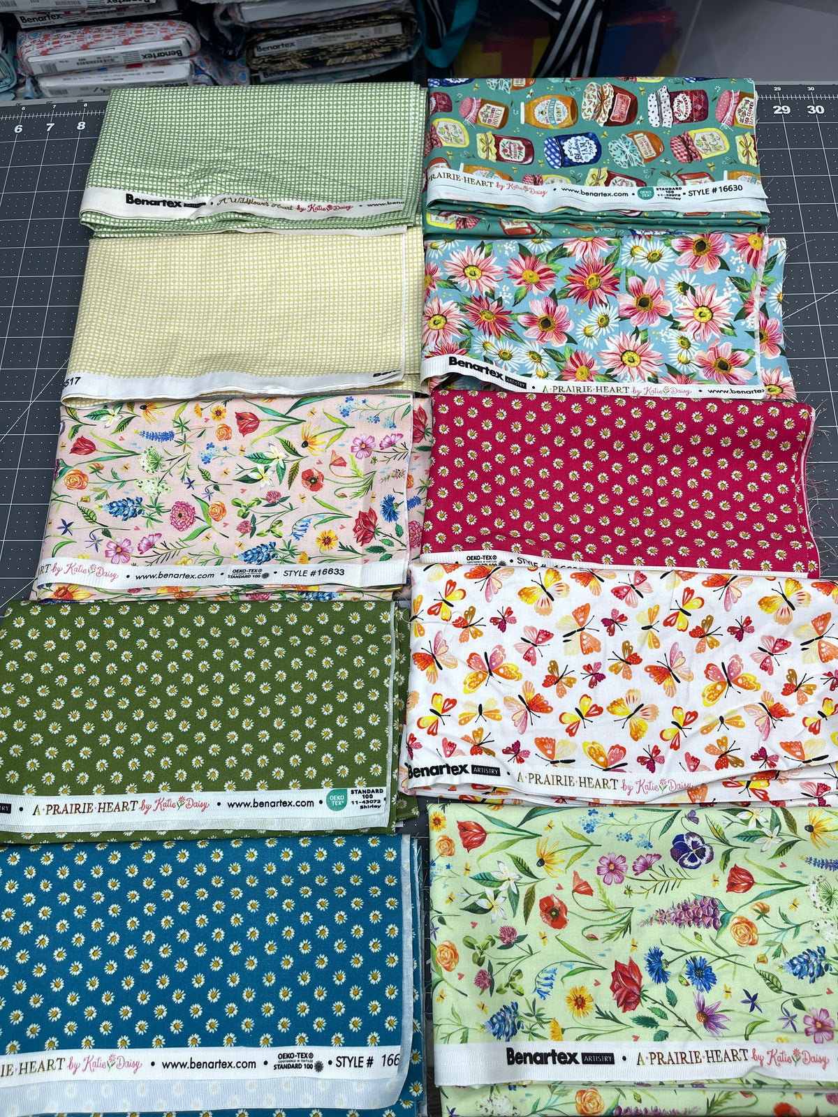 10 Half Yard Bundle - Prairie Heart Katie Daisy for Benartex