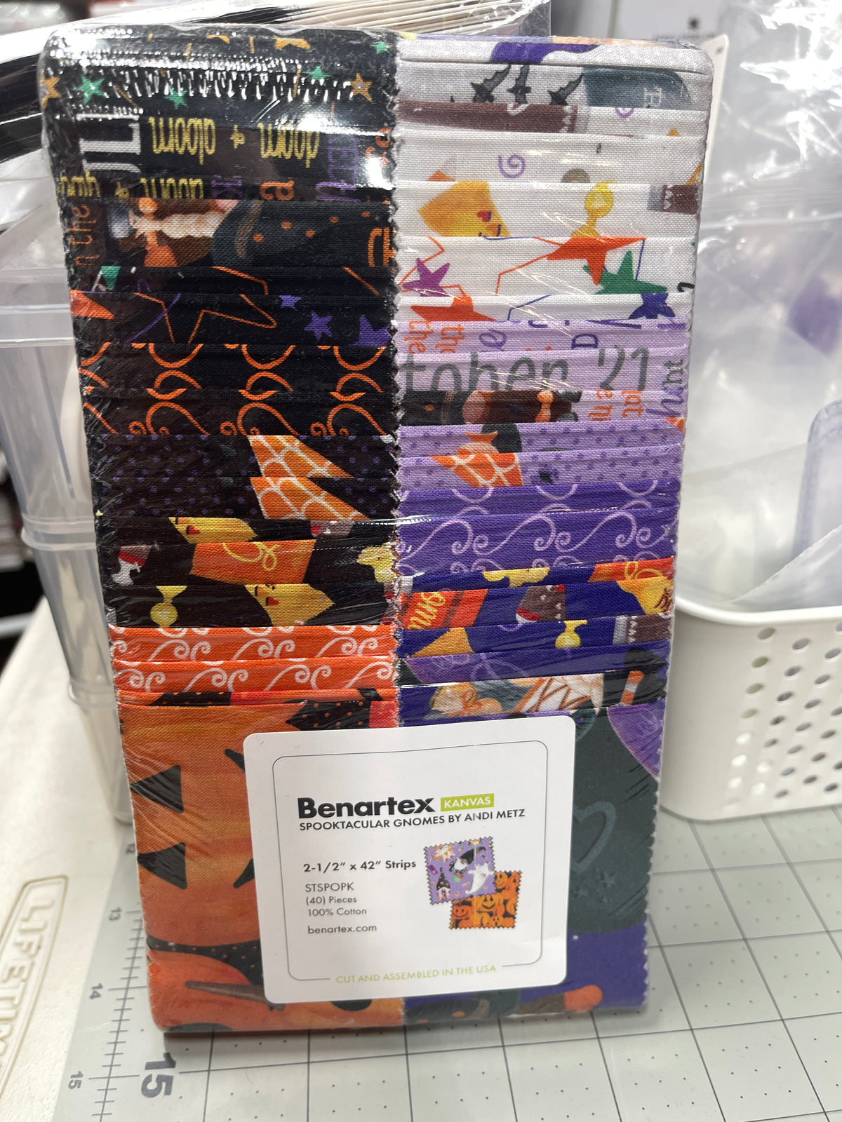 Spooktacular Gnomes 2.5" Strips By Andi Metz STSPOPK Benartex