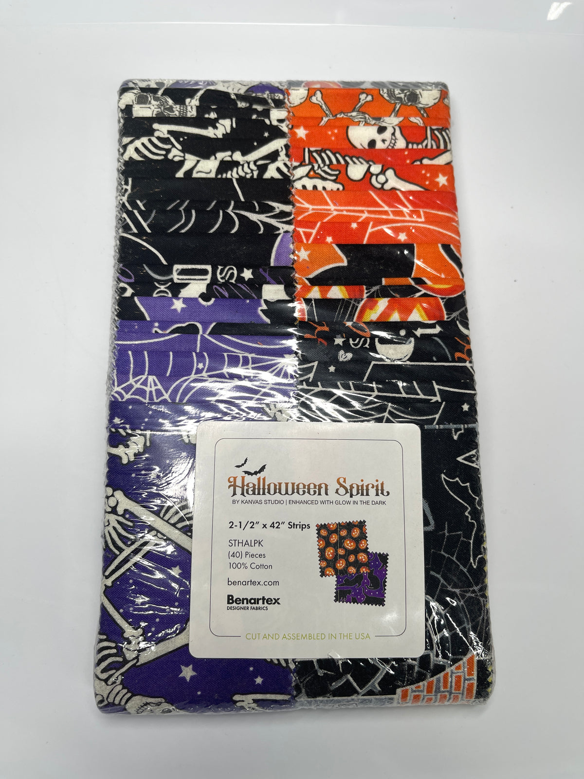 Halloween Spirit 2.5" Strips STHALPK Kanvas Studio Benartex