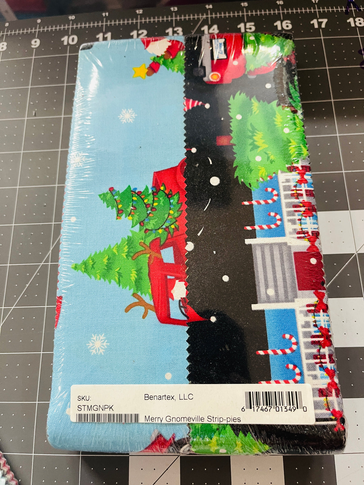 Merry Gnomeville 2.5" Strips Kanvas Studio STMGNPK Benartex