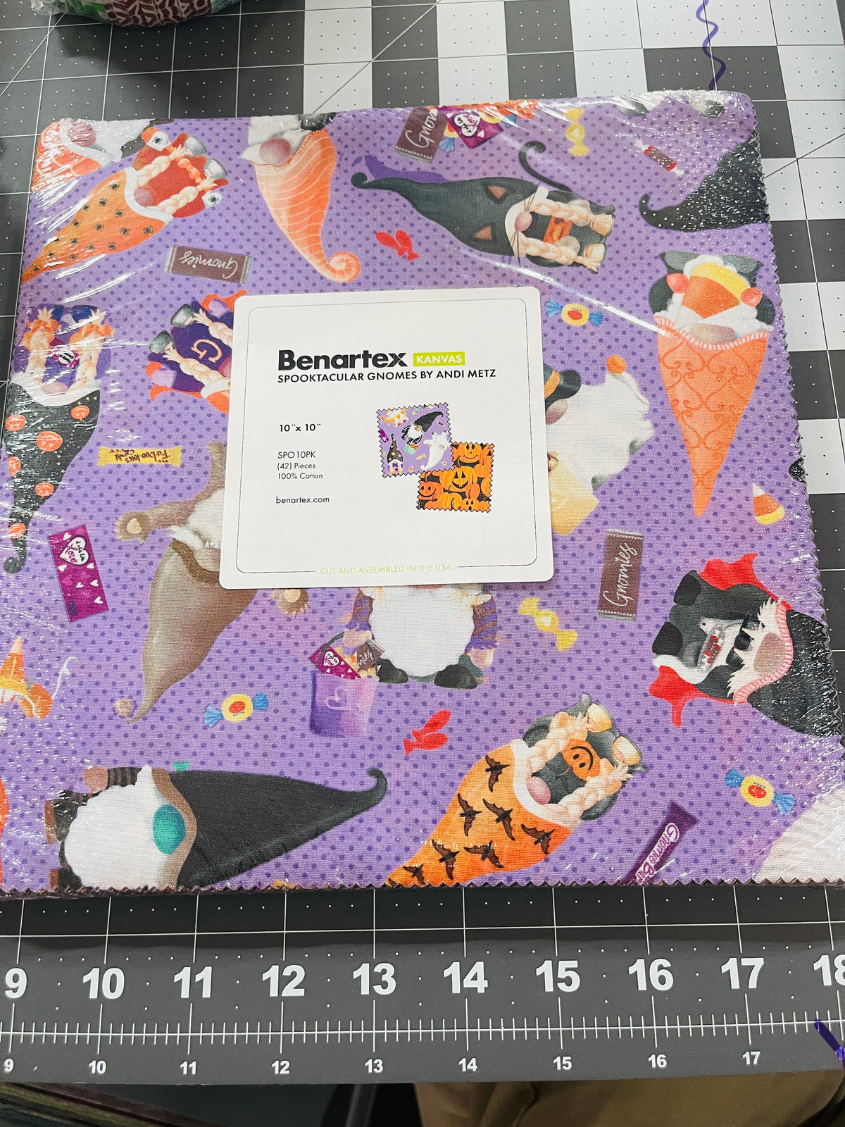 Spooktacular Gnomes 10" Layer Cake By Andi Metz Benartex