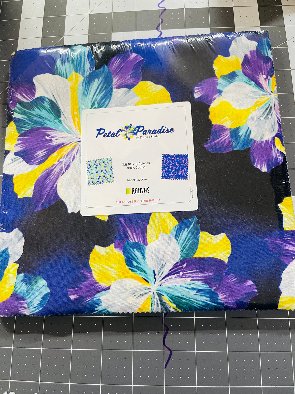 Petal Paradise 10" Square Layer Cake PET10PK Kanvas Studio Benartex