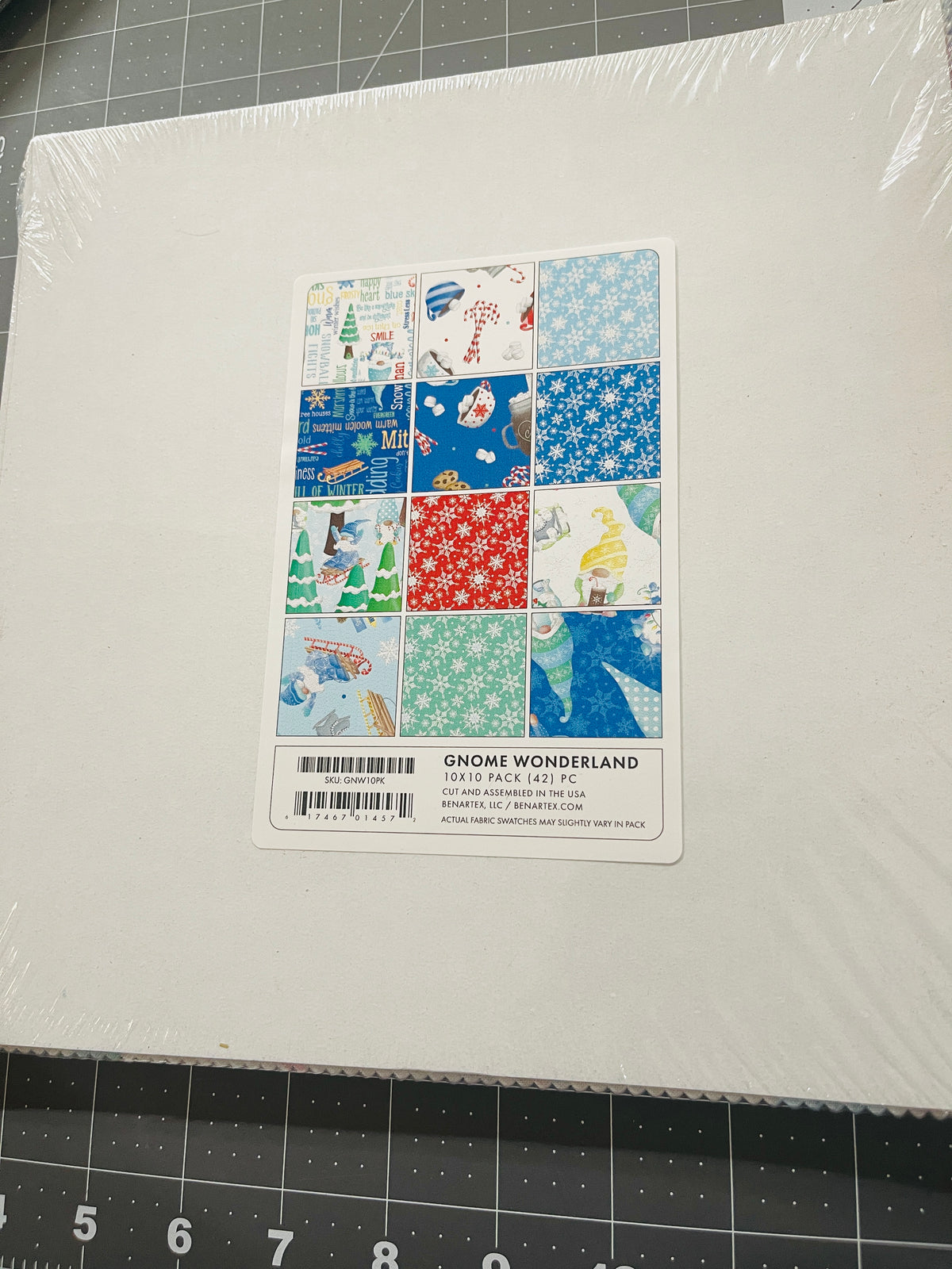 Gnome Wonderland 10" Squares Layer Cake by Andi Metz GNW10PK Benartex Kanvas