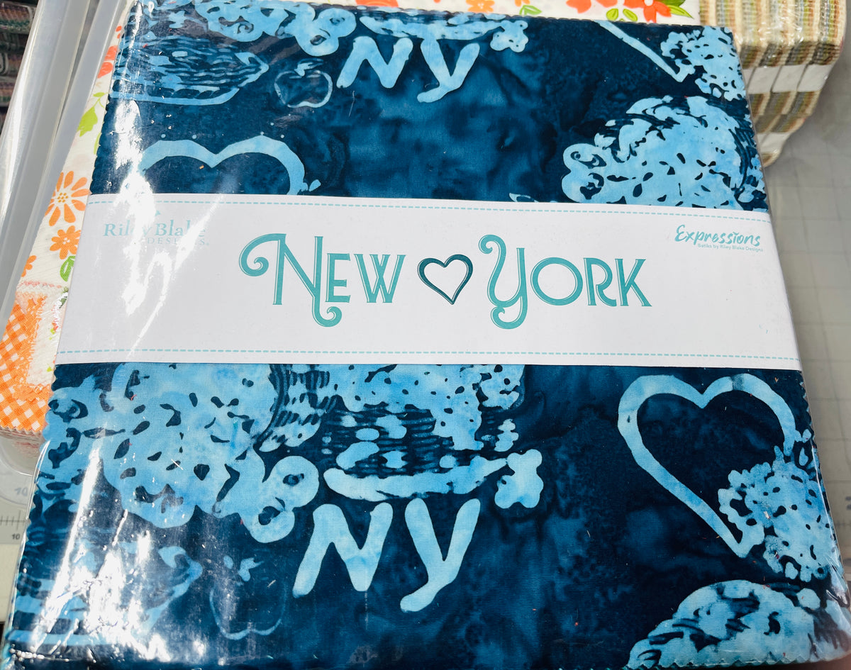 Batik New York Shop Hop 10" Stacker Layer Cake 10-23649-42 Riley Blake