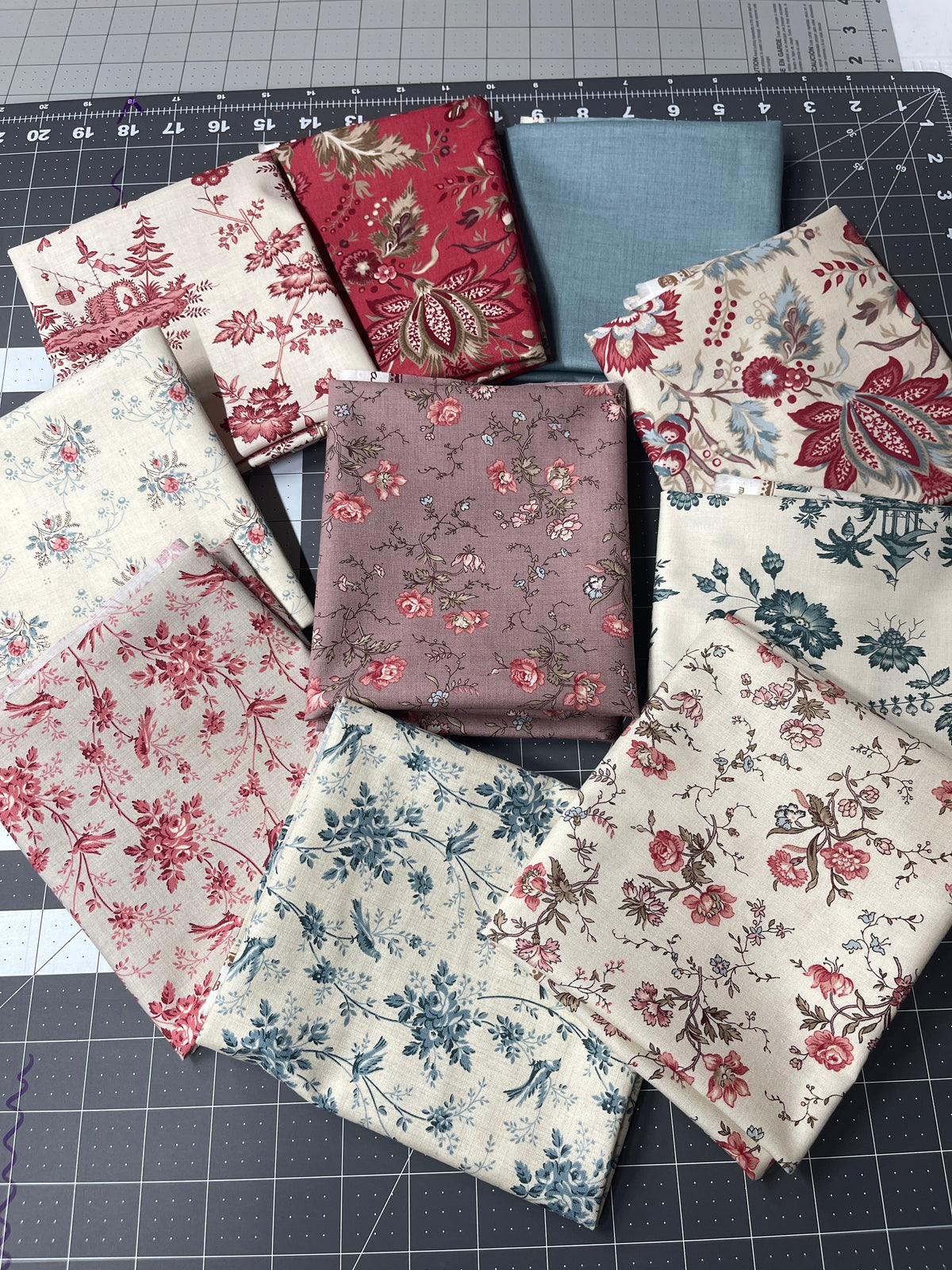 Fleur de Paris 10 Fat Quarter Bundle French General Moda