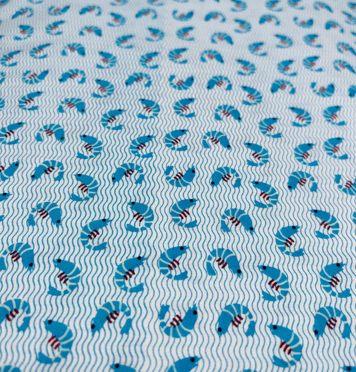 Petit Pan Krevett Bleu Poplin #568 Half Yard x 60"