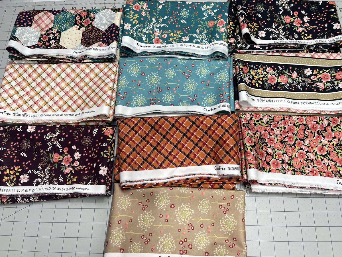 10 Yard Bundle CareFree Michael Miller Fabrics 219Y