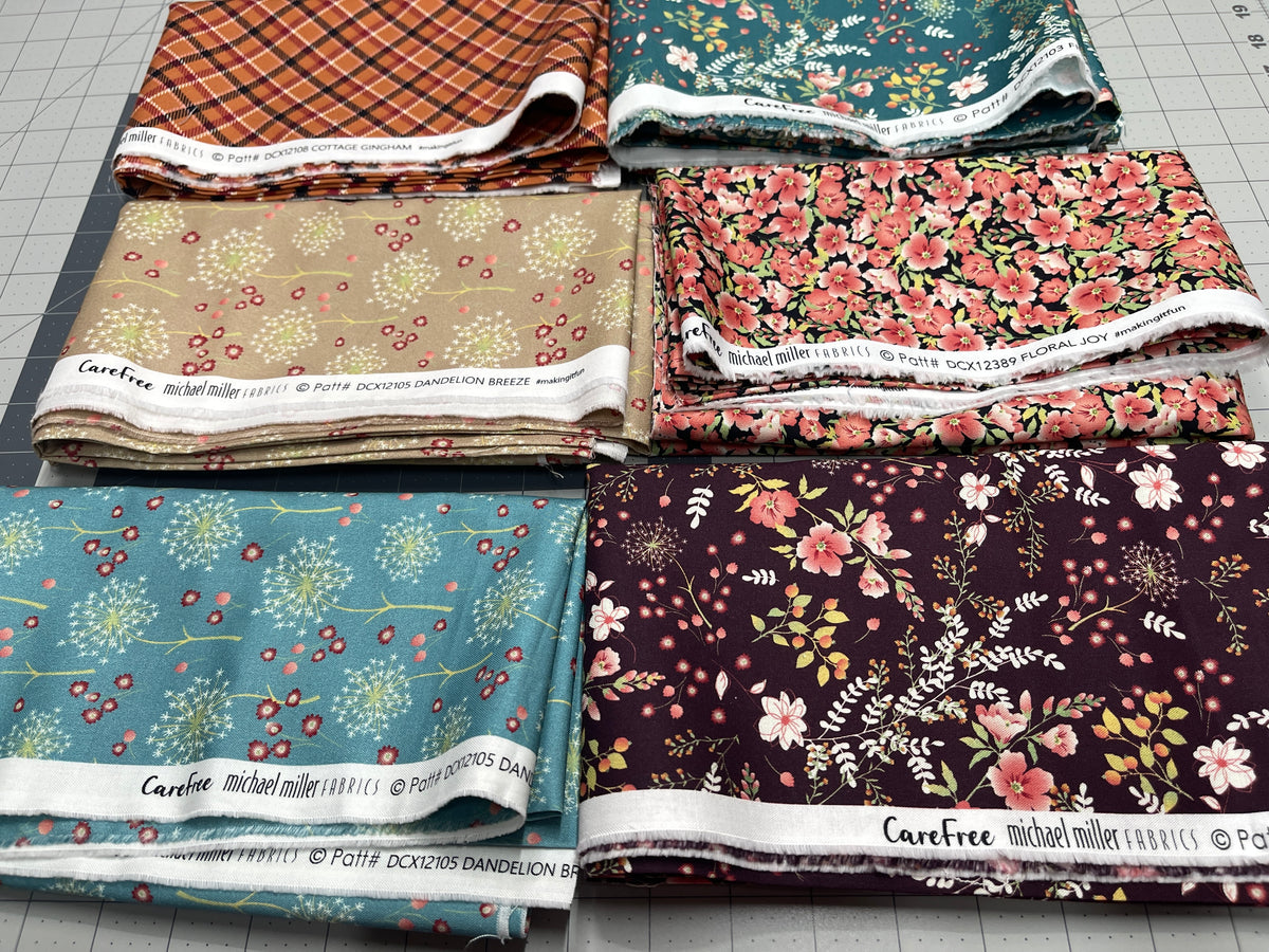 6 Yard Bundle CareFree Michael Miller Fabrics 220Y