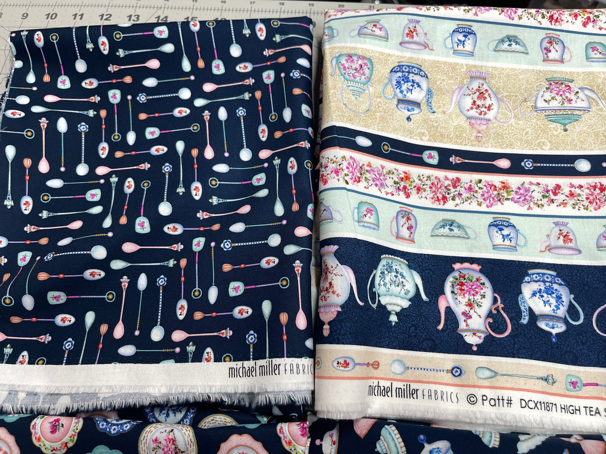 4 Yard Bundle Tea O'clock Michael Miller Fabrics 222Y
