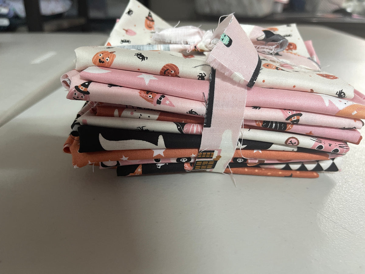12 FQ + Mini Charm Bundle Purrs & Boos Moda