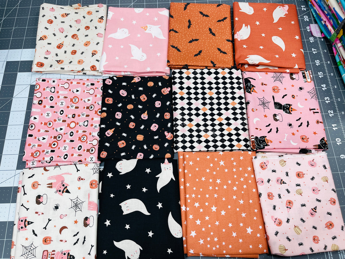 12 Fat Quarter Bundle Purrs & Boos Elana Amos Moda 248Q