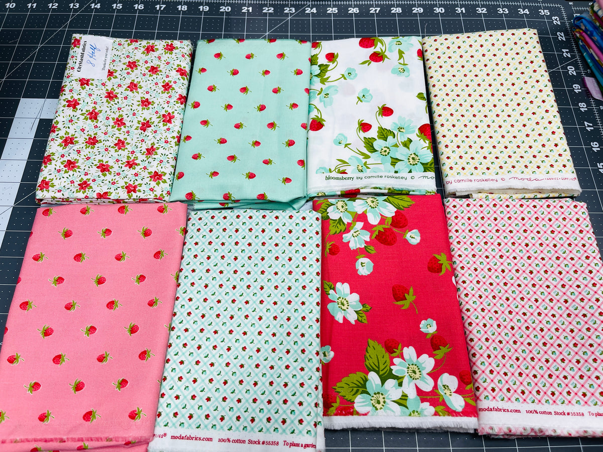 8 Half Yard Bundle Bloomsberry Camille Roskelley Moda 249H