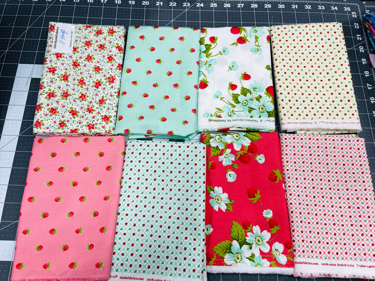 8 Half Yard Bundle Bloomsberry Camille Roskelley Moda 249H