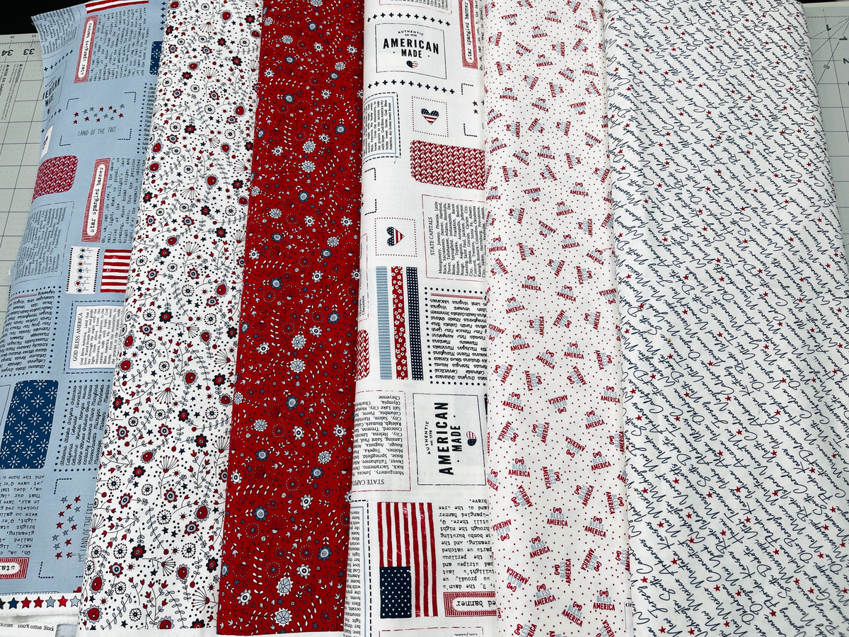12 Yard Bundle Independence Day Sweetwater Moda Fabrics 260Y