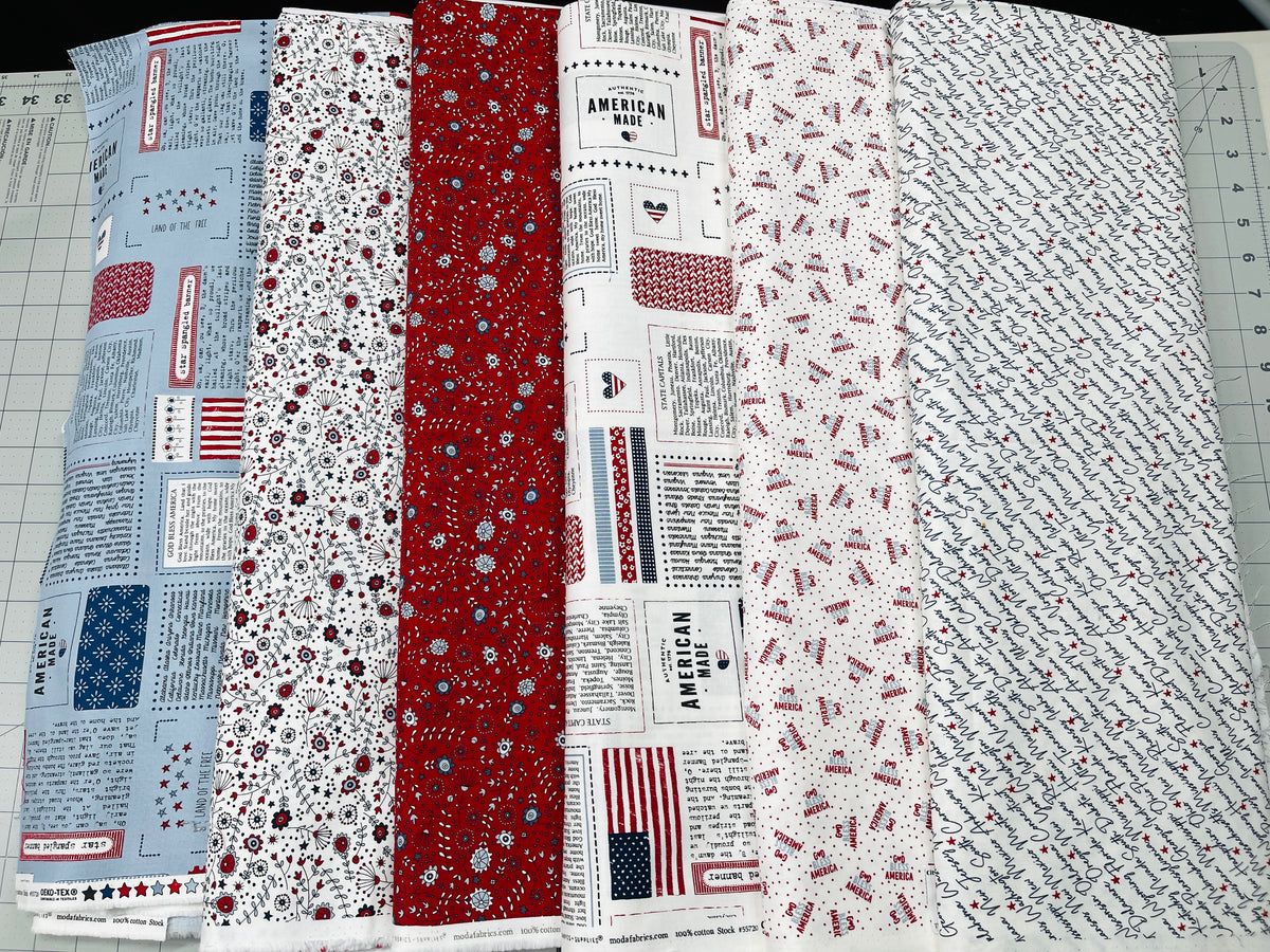 12 Yard Bundle Independence Day Sweetwater Moda Fabrics 260Y