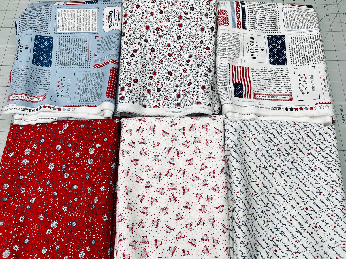 12 Yard Bundle Independence Day Sweetwater Moda Fabrics 260Y