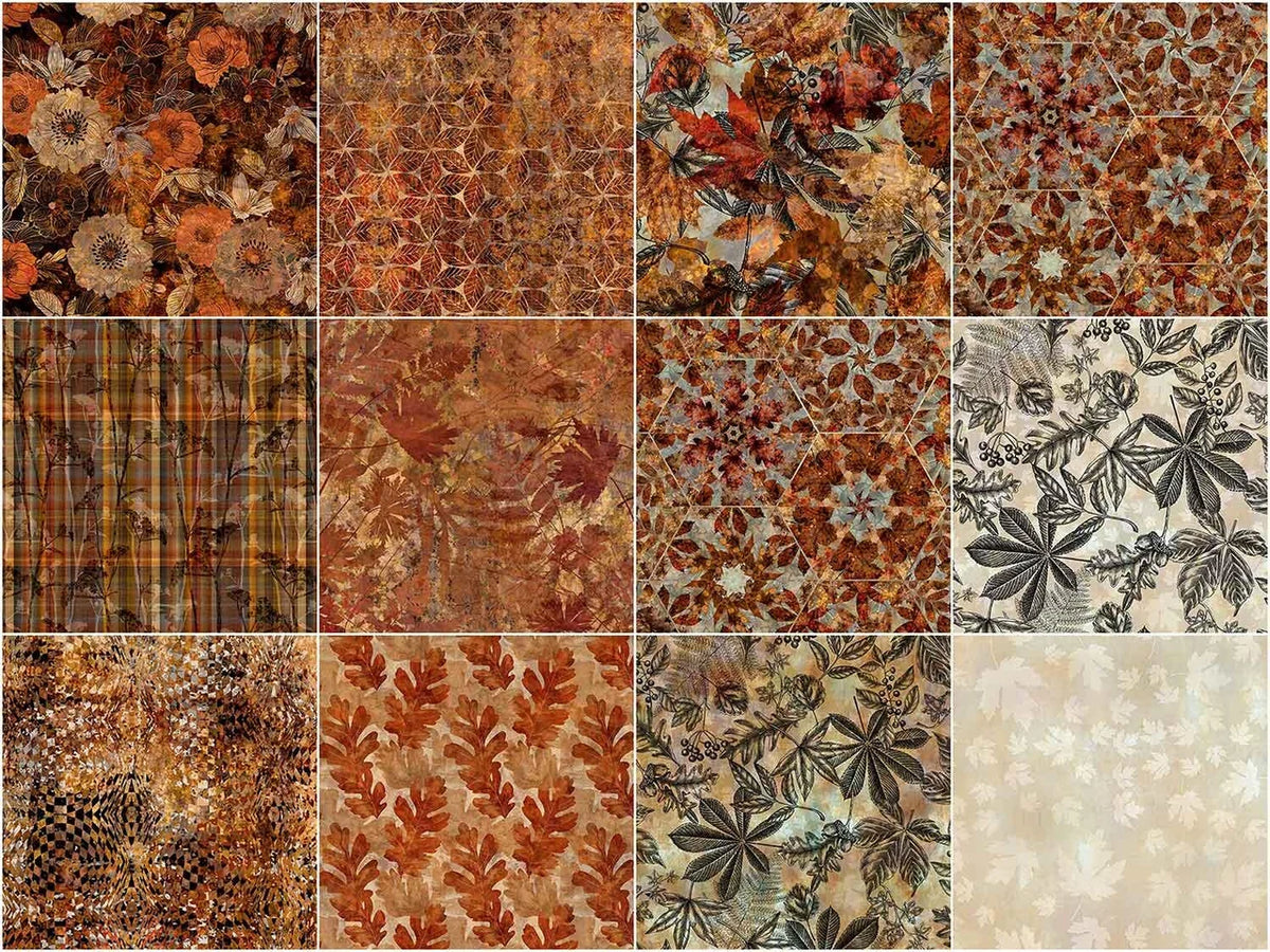 Autumn Elegance 11 Fat Quarter AEMSFQ Jason Yenter In the Beginning Fabrics